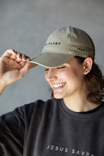 Load image into Gallery viewer, Jesus Saves Dad Hat - Olive (PRE-ORDER)