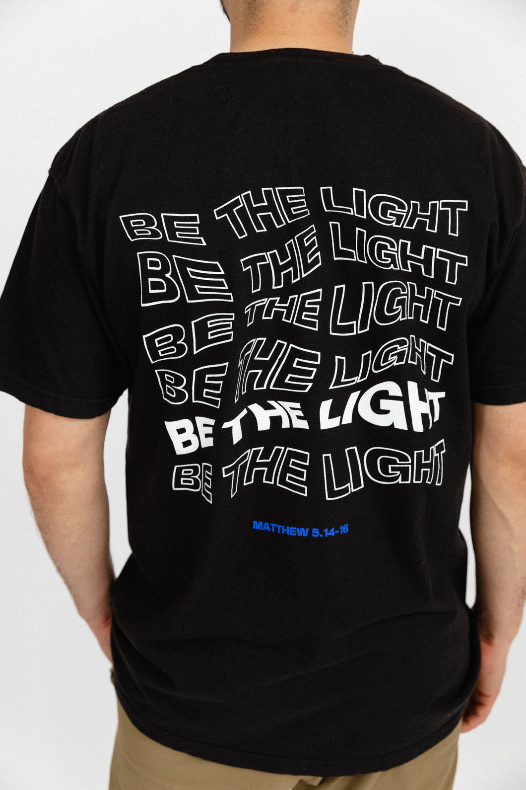 Black Tee: BE THE LIGHT Limited-Drop